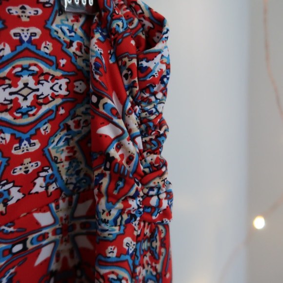 Gilli Morgana Patterned Red Maxi Skirt - Picture 5 of 8